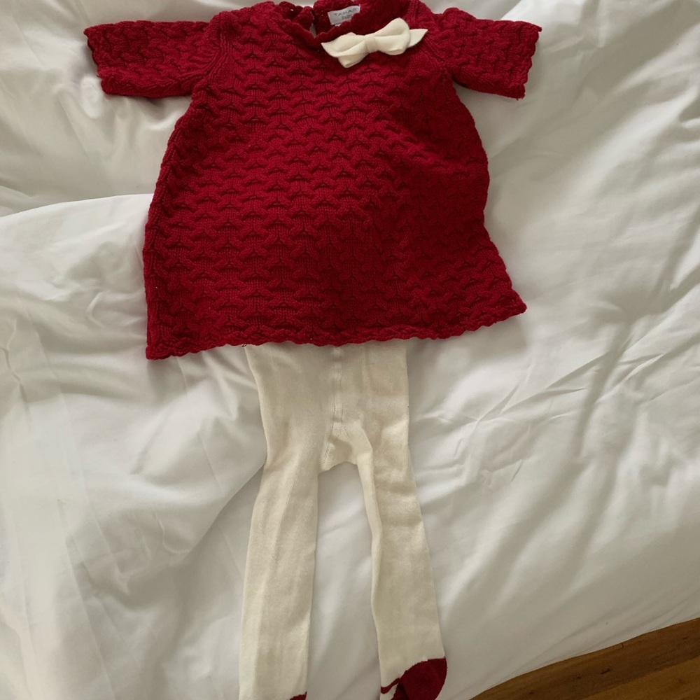 Dress with matching tights